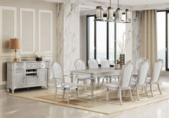 Evangeline Ivory Arm Chair - furniture place usa