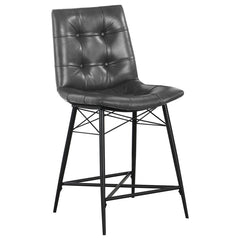 Aiken Black Counter Stool - furniture place usa