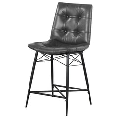 Aiken Black Counter Stool - furniture place usa