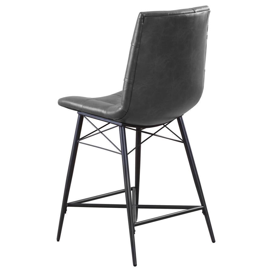 Aiken Black Counter Stool - furniture place usa