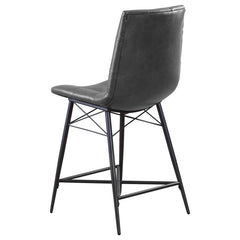 Aiken Black Counter Stool - furniture place usa