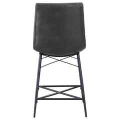 Aiken Black Counter Stool - furniture place usa