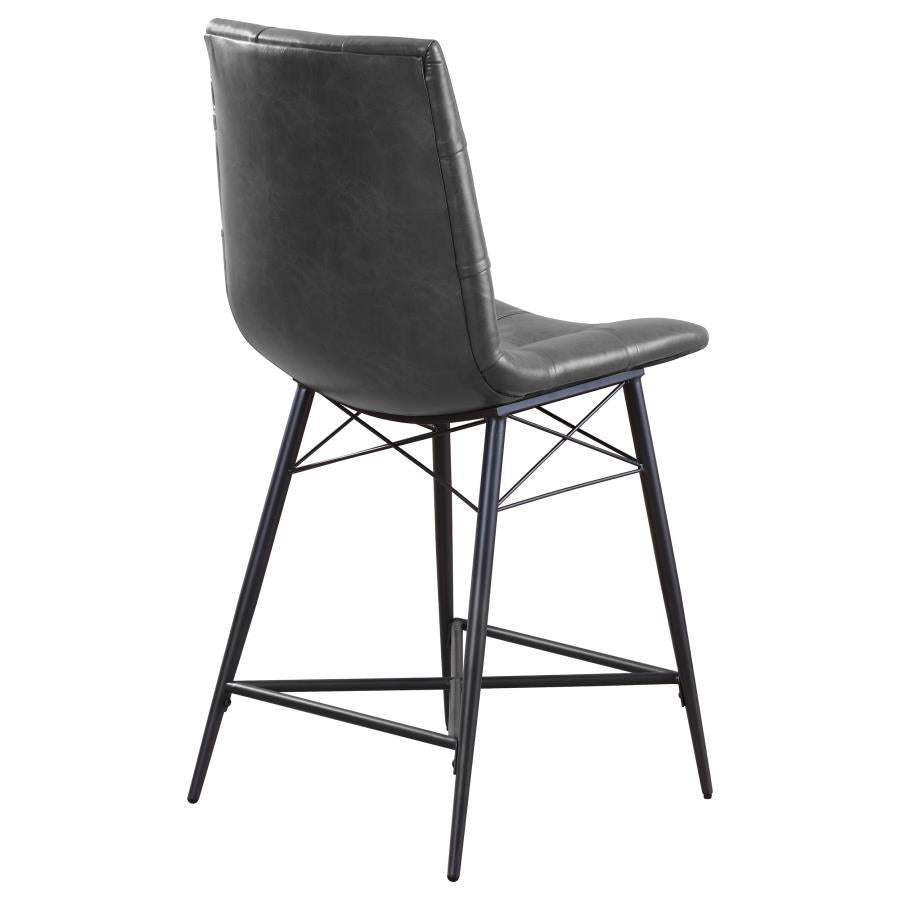 Aiken Black Counter Stool - furniture place usa