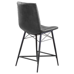 Aiken Black Counter Stool - furniture place usa