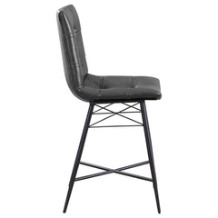 Aiken Black Counter Stool - furniture place usa