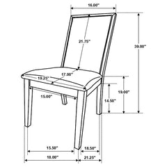 Kelly Beige 5 Pc Dining Set - furniture place usa