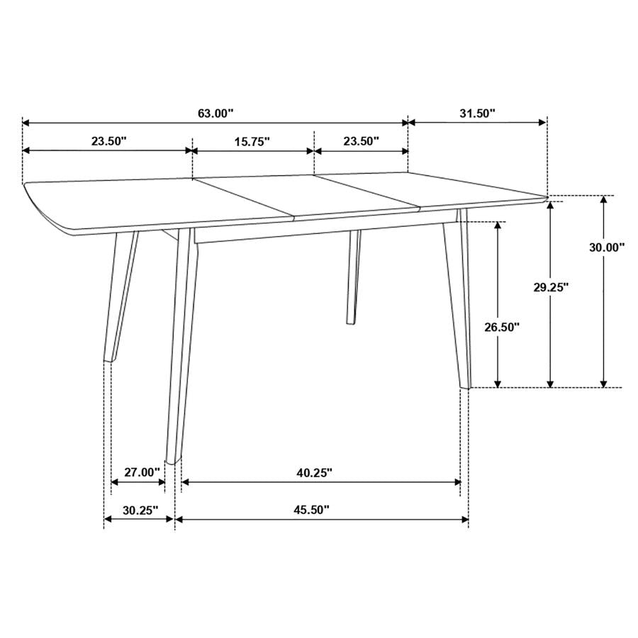 Alfredo Brown 6 Pc Dining Set - furniture place usa