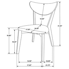 Alfredo Brown 6 Pc Dining Set - furniture place usa