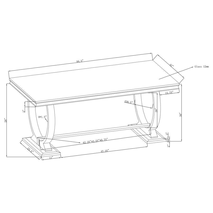 Antoine Grey 5 Pc Dining Set - furniture place usa