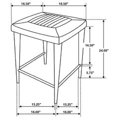 Alvaro Brown Counter Stool - furniture place usa