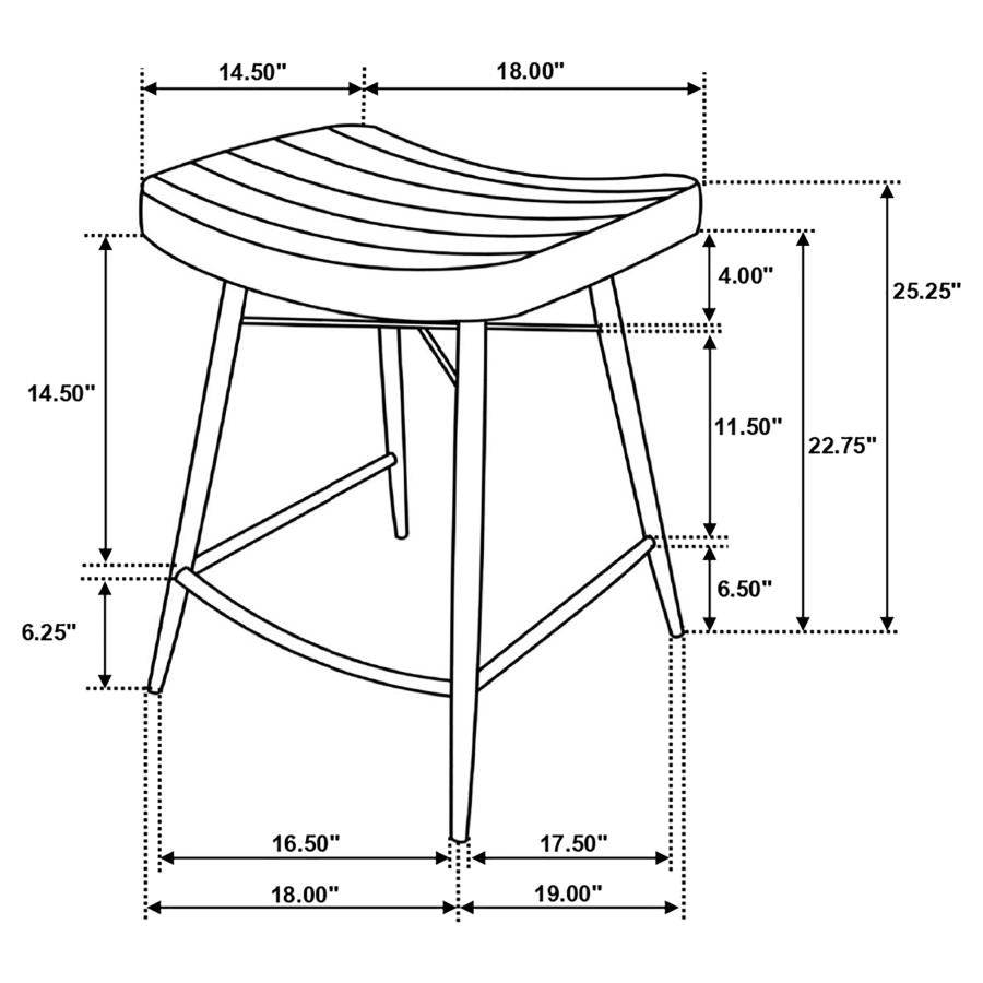 Bayu Brown Counter Stool - furniture place usa