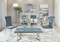 Beaufort Silver Dining Table - furniture place usa