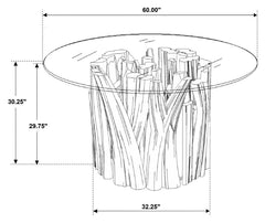 Asbury Brown Dining Table - furniture place usa