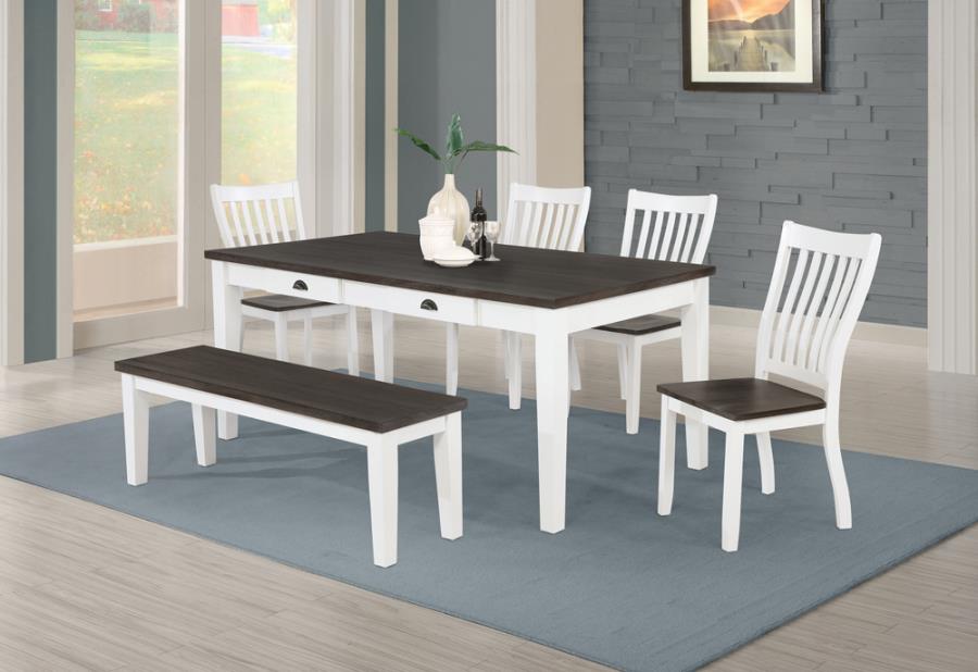 Kingman White Side Chair - furniture place usa