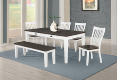 Kingman White Side Chair - furniture place usa