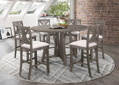 Athens Grey 7 Pc Counter Height Dining Set - furniture place usa