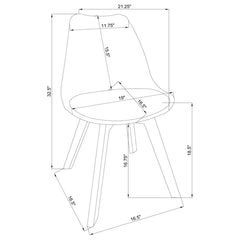 Caballo Brown Side Chair - furniture place usa