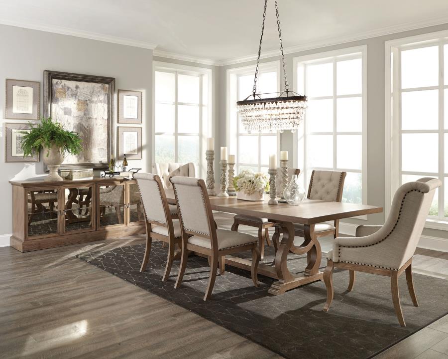 Brockway Ivory Arm Chair - furniture place usa