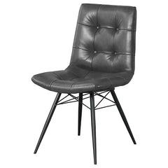 Aiken Black Side Chair - furniture place usa