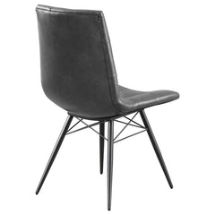 Aiken Black Side Chair - furniture place usa