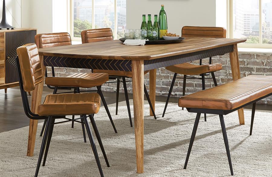 Partridge Brown Dining Table - furniture place usa