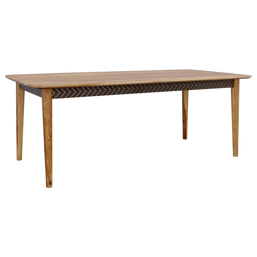 Partridge Brown Dining Table - furniture place usa