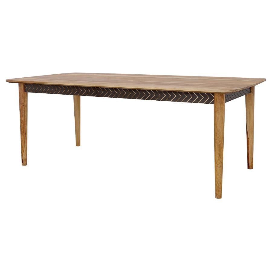 Partridge Brown Dining Table - furniture place usa