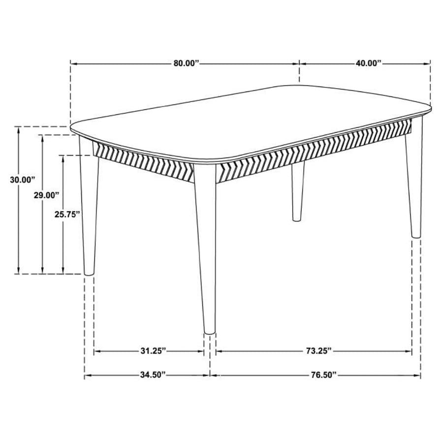 Partridge Brown Dining Table - furniture place usa