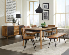 Partridge Brown Dining Table - furniture place usa
