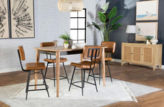 Partridge Brown 5 Pc Counter Height Dining Set - furniture place usa