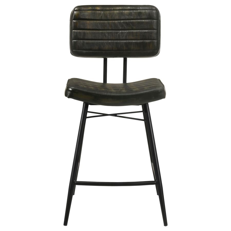Partridge Black Counter Stool - furniture place usa