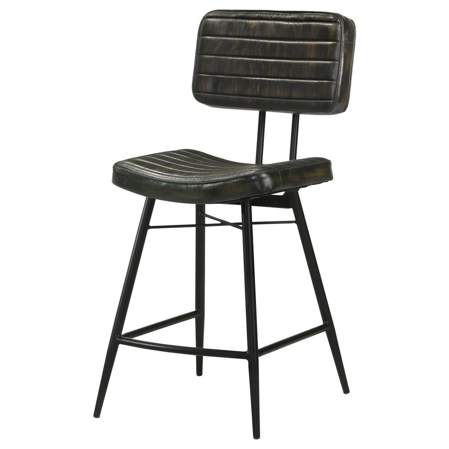Partridge Black Counter Stool - furniture place usa