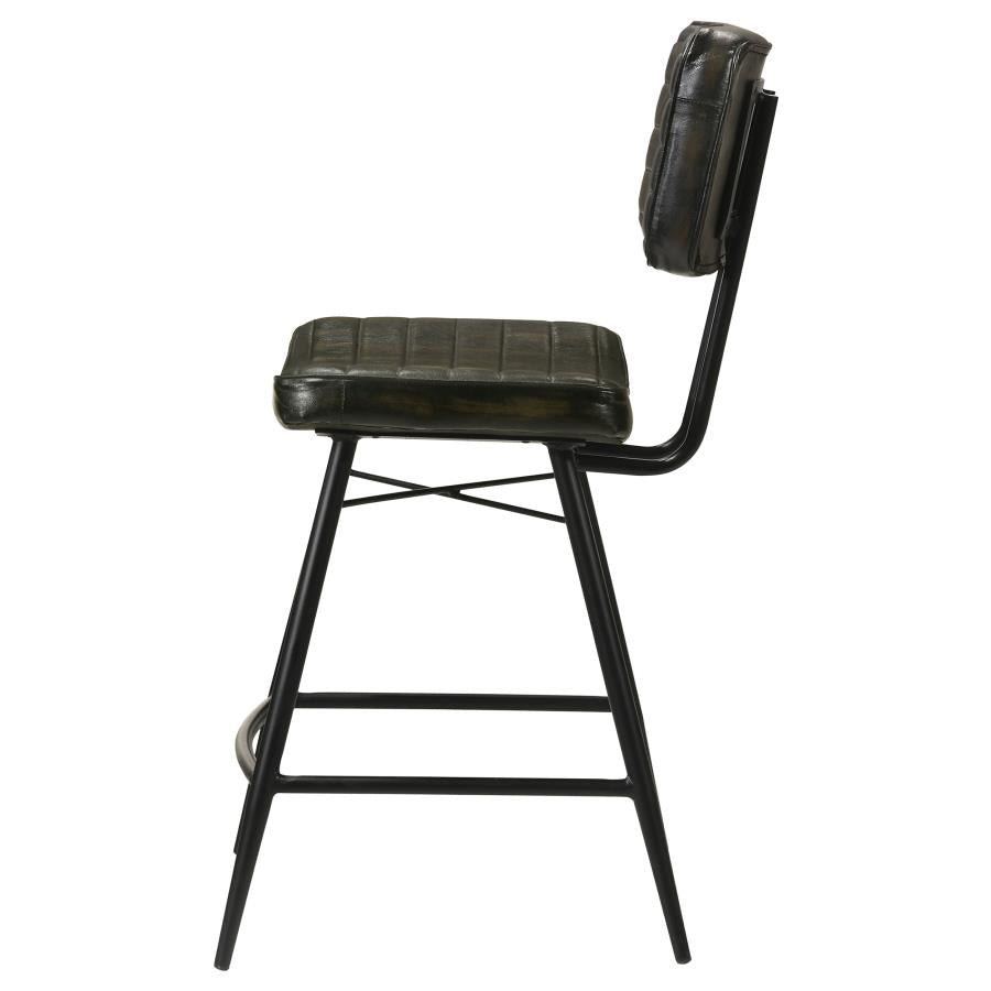 Partridge Black Counter Stool - furniture place usa