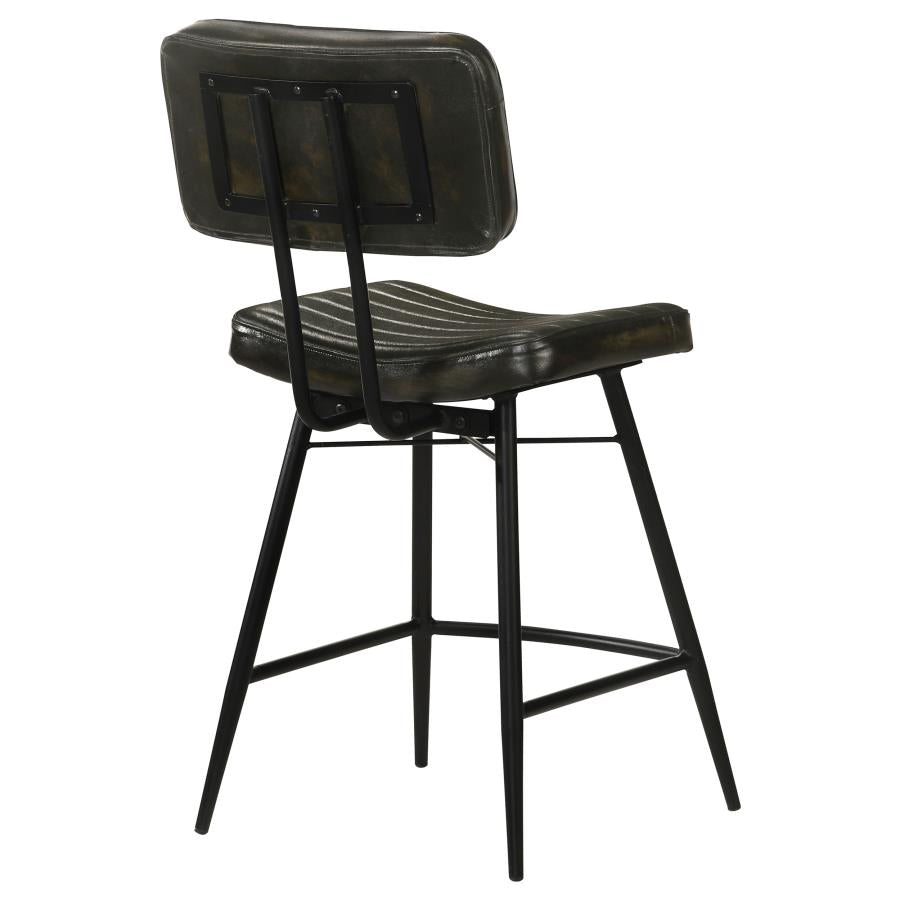Partridge Black Counter Stool - furniture place usa