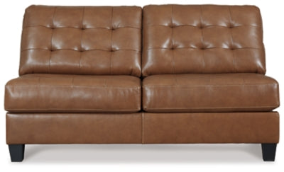 Baskove Armless Loveseat - furniture place usa