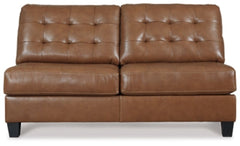 Baskove Armless Loveseat - furniture place usa