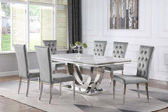 Kerwin Grey 7 Pc Dining Set - furniture place usa