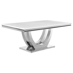 Kerwin White 7 Pc Dining Set - furniture place usa
