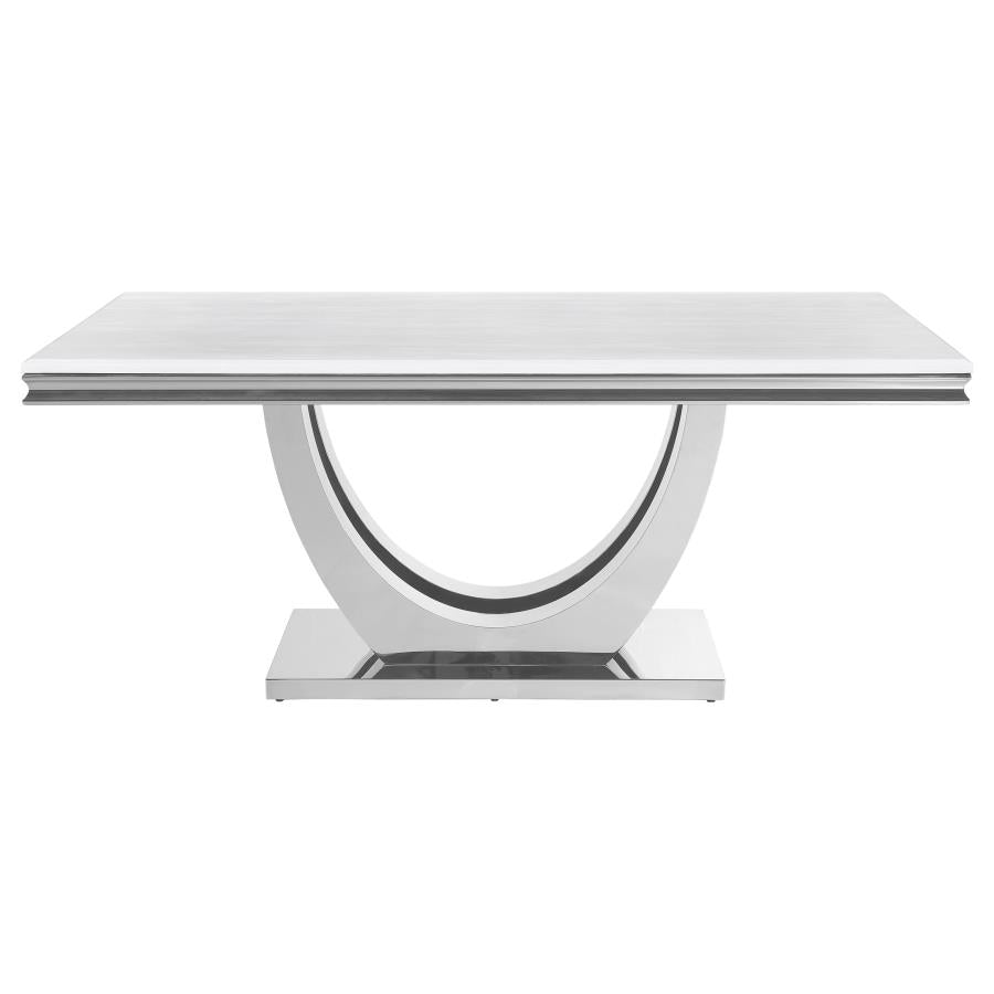 Kerwin White 7 Pc Dining Set - furniture place usa