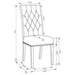 Alana Grey Side Chair - furniture place usa