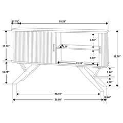 Wes Brown Sideboard - furniture place usa