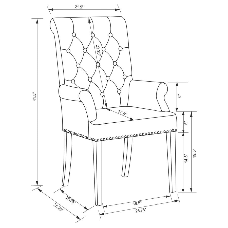 Sherry Grey 7 Pc Dining Set - furniture place usa