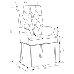 Sherry Grey 7 Pc Dining Set - furniture place usa