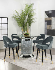 Ellie Grey 5 Pc Counter Height Dining Set - furniture place usa