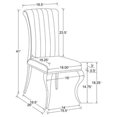 Marilyn Blue 5 Pc Dining Set - furniture place usa