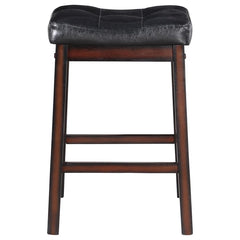 Donald Black Counter Stool - furniture place usa