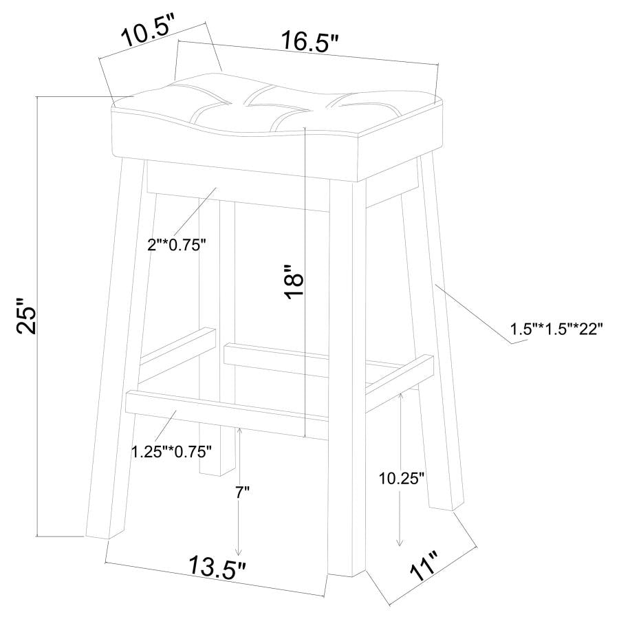 Donald Black Counter Stool - furniture place usa