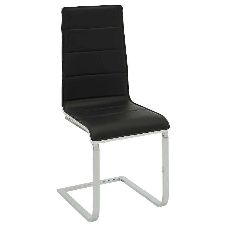 Broderick Black Side Chair - furniture place usa