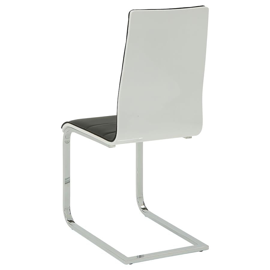 Broderick Black Side Chair - furniture place usa
