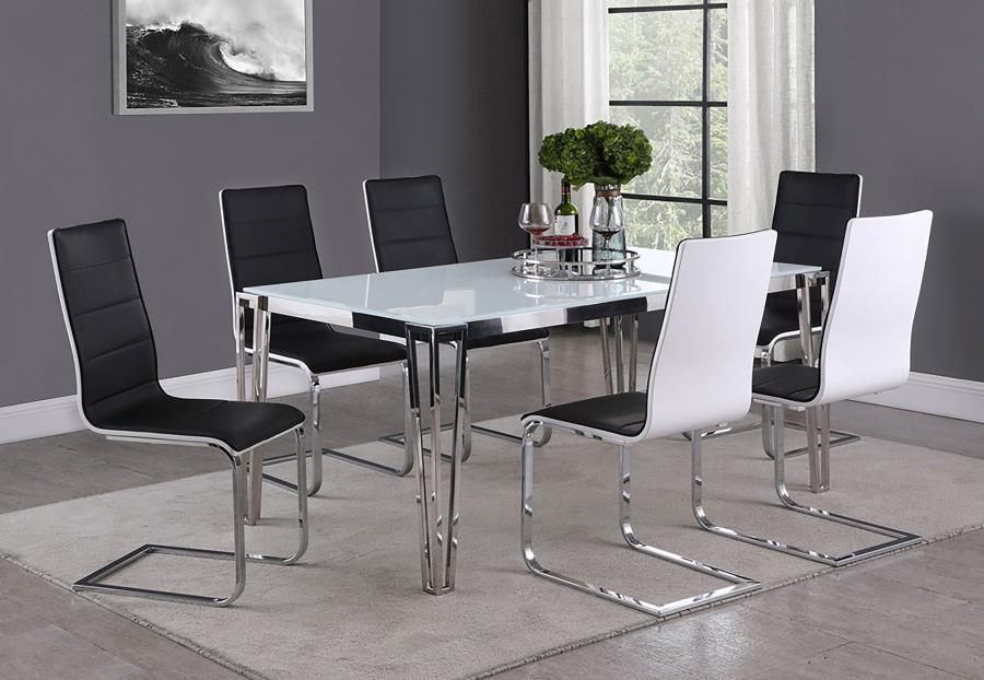 Broderick Black Side Chair - furniture place usa